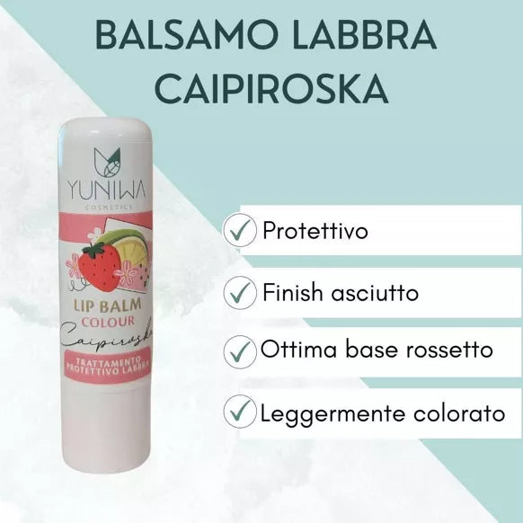 Farbiger schützender Lippenbalsam – Caipiroska