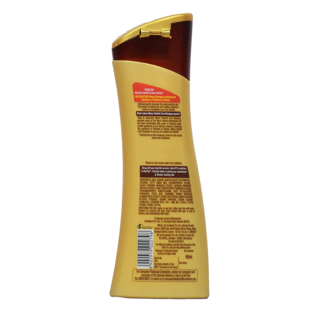 Meera Shampoo gegen Haarausfall mit Mandel und Shikakai (180 ml), Haarausfall-Pflegeshampoo Meera, CavinKare