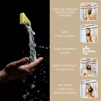 Bartseife Clean | Die Alternative zu Bartshampoo für Körper & Bart